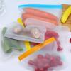 20PCS Reusable Ziplock Bags Translucent Scrub PEVA Food Storage Bags for Kitchen Fridge