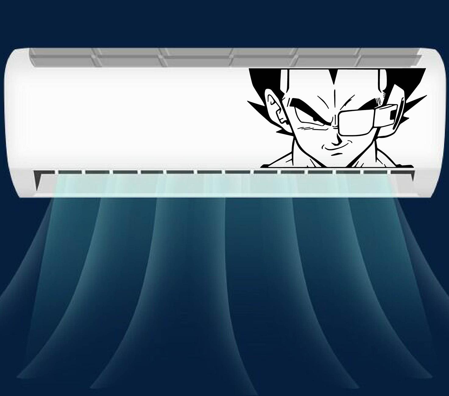 Adesivo DRAGONBALL Z - Sticker Vegeta Per Auto, Moto, Condizionatori - 320x170mm, Made In Italy - Foto 9