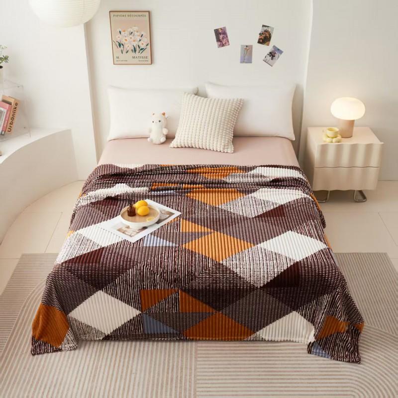 Flannel Blanket Soft Warm Throw Nap Air Conditioner Multi-use Gift