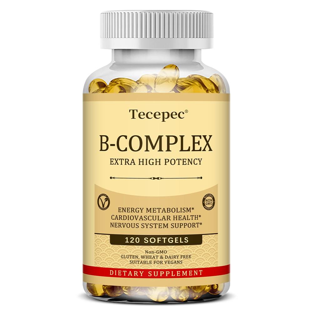 B-Complex Supplement, With Biotin, Folate, Pantothenic Acid, 120 Softgels Per Bottle 120 Capsules