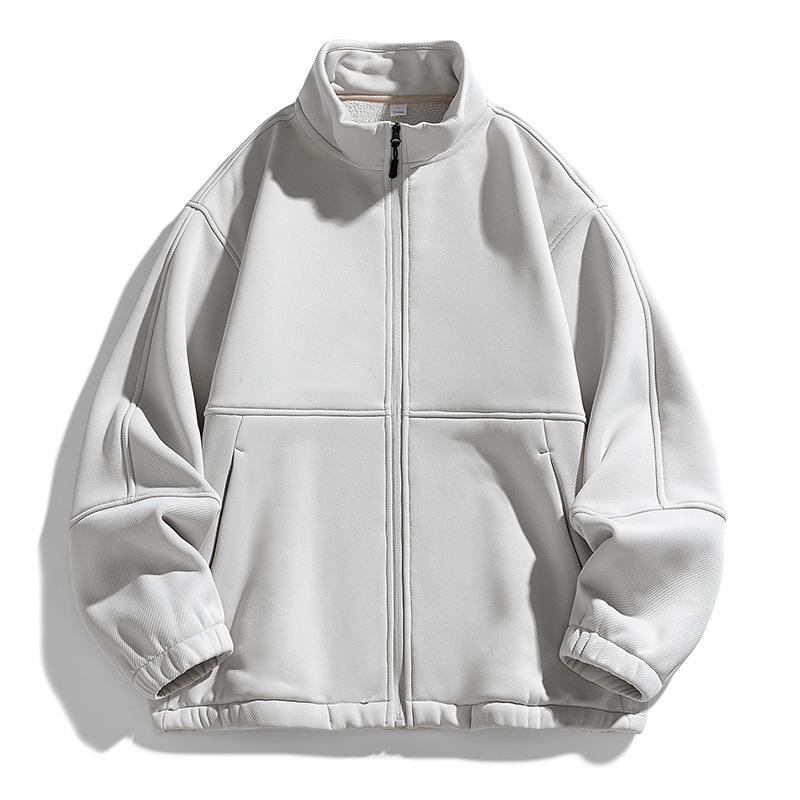 

Осенне-зимние новые флисовые куртки-кардиганы, мужские куртки из поларфлиса, флисовые куртки, теплые молодежные куртки со стойкой 3XL