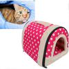 Portable Pet House, Comfortable Semi-enclosed Pet Bed, Suitable for Cats and Kittens, with Sturdy Handles, Spacious Dog House, Made of Oxford Cloth, S