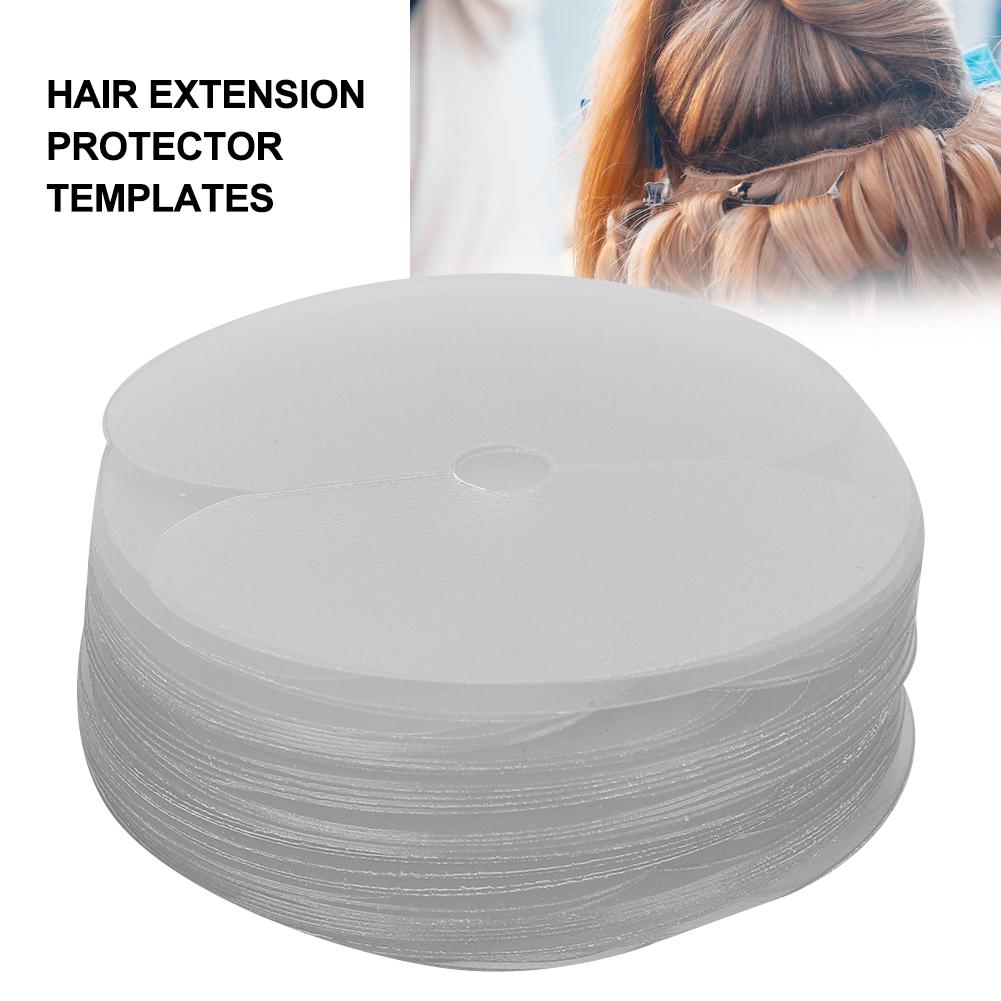 50pcs Hair Extension Heat Shield Pads Protector Templates Guards Hair Extension Tool