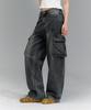 RANDOMOFF Btb : Blank Pocket Cargo Jeans [Black Core]