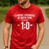 10 Spanien gegen Argentinien Grafikdruck Baumwoll-T-Shirt Unisex Unisex Unisex Rundhalsausschnitt Kurzarm Sportspiel Streetwear Tägliche Oberteile