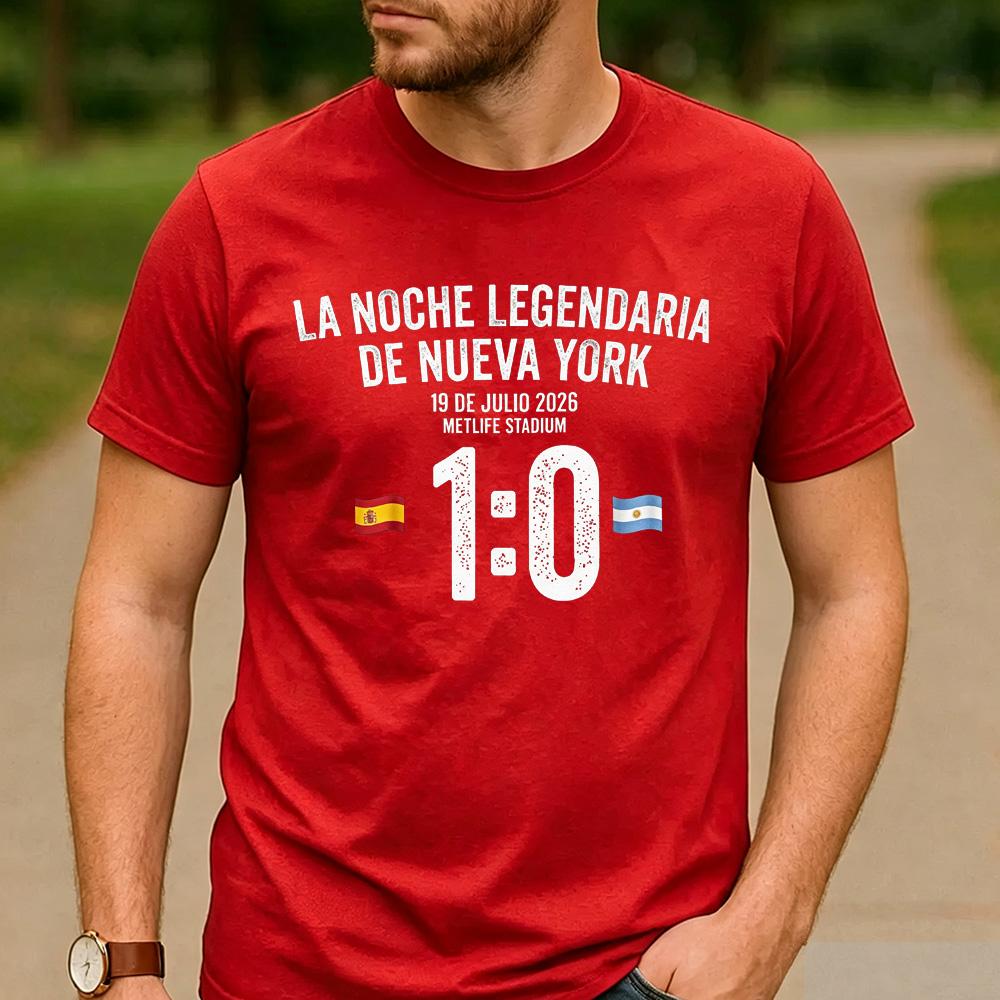 10 Spanien gegen Argentinien Grafikdruck Baumwoll-T-Shirt Unisex Unisex Unisex Rundhalsausschnitt Kurzarm Sportspiel Streetwear Tägliche Oberteile