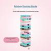 54-Piece Wooden Building Blocks for Adults & Couples - Educational Stacking Game Tower for Children