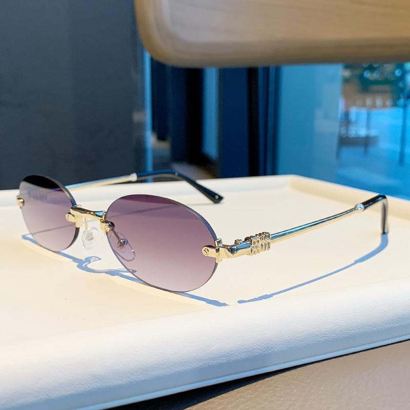 Borderless women's sunglasses sunglasses new European and American glasses sunglasses sunglasses women's UV protection sunglasses