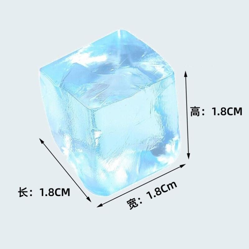 Ice Cube Kneading Music Simulation Large Transparent Jelly Slow Rebound Decompression Venting Decompression Artifact Toy Ice Cube Kneading