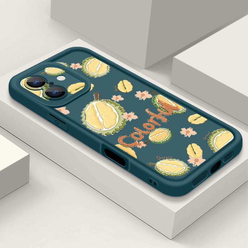 For iPhone 16 Pro Max Fruit Print Phone Case For iPhone 16e 15 14 13 12 Pro Max Plus 11 XR XS TPU Soft Shockproof Case Cover