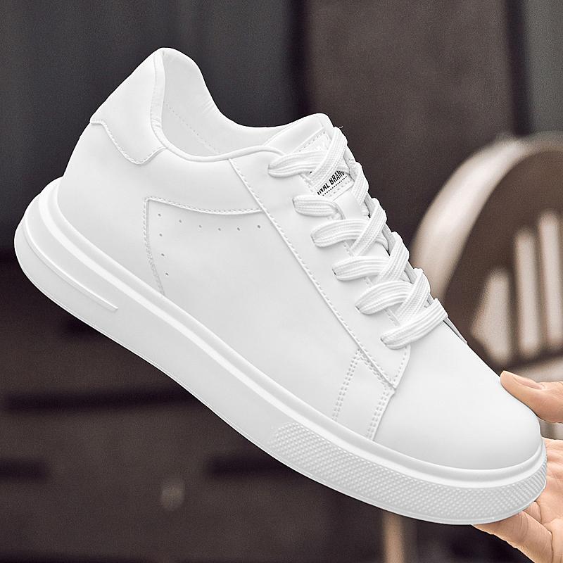 Fashion Genuine Leather Men's Thick Bottom Shoes Casual Leather Oxford Walking Shoes Fashion Designer Walking Running Vulcanize Shoes