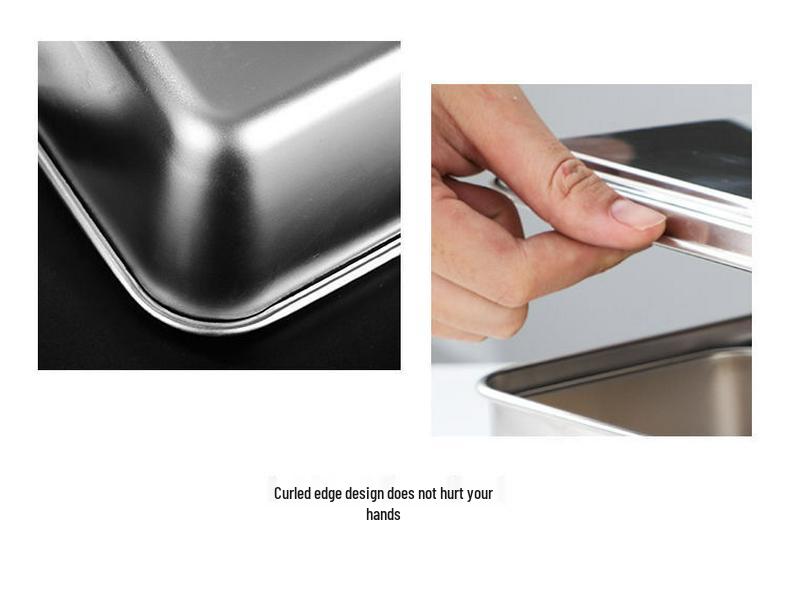 Stainless Steel Condiment and Ingredient Storage Box Set with Lids