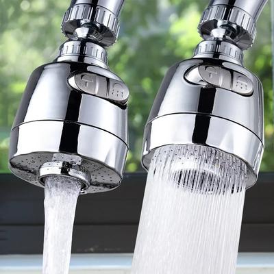 360 Diffuser Swivel Head Bath Faucet Bubbler 2 Mode Kitchen Faucet Nozzle Filter Adapter Bent Water Saving Tap Aerator Rotatable