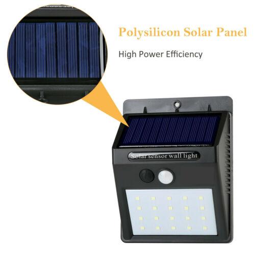 20LEDs Waterproof Solar Charging Human Body Induction Wall Lamp for Courtyard Garden