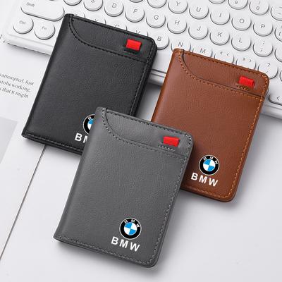 BJRT1 Leather Car Driver's License, ID Card, Bank Card Wallet Car Styling For E46 E90 E60 F30 F10 E39 E36 F20 G30 G20 E87 E92 E91