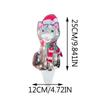 Christmas Light Up Animals Figurine Wearing Xmas Hat Bright Lights Animal Ornament Acrylic for Home Garden Front Pathway Walkway