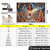 1Pcs Santa Claus Hot Air Balloon Snow Town Decoration Background Winter Backdrop For Photo Studio Photo Booth Party