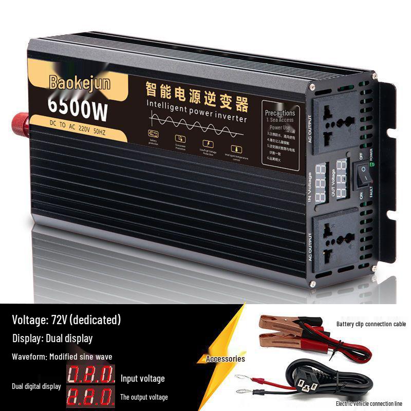 Sine Wave Car Inverter: 12V/24V to 220V High-Power Converter for Truck Batteries