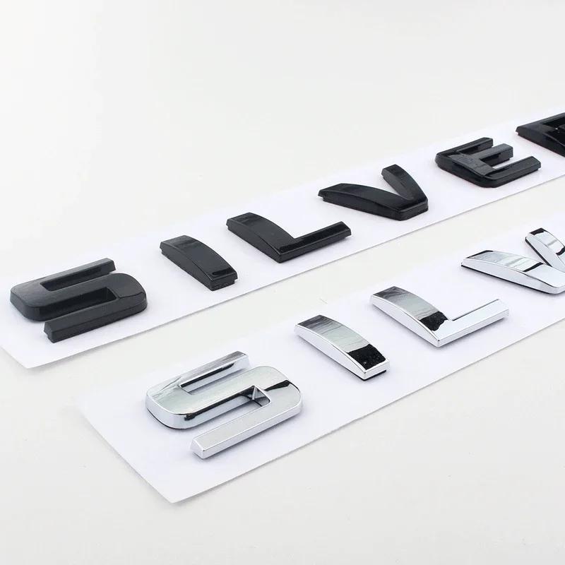 41CM ABS for Chevrolet Silverado 1500 2500HD 3500 Car Tail Letter Stickers Emblem Car Rear Trunk Logo Badge Exterior Decoration