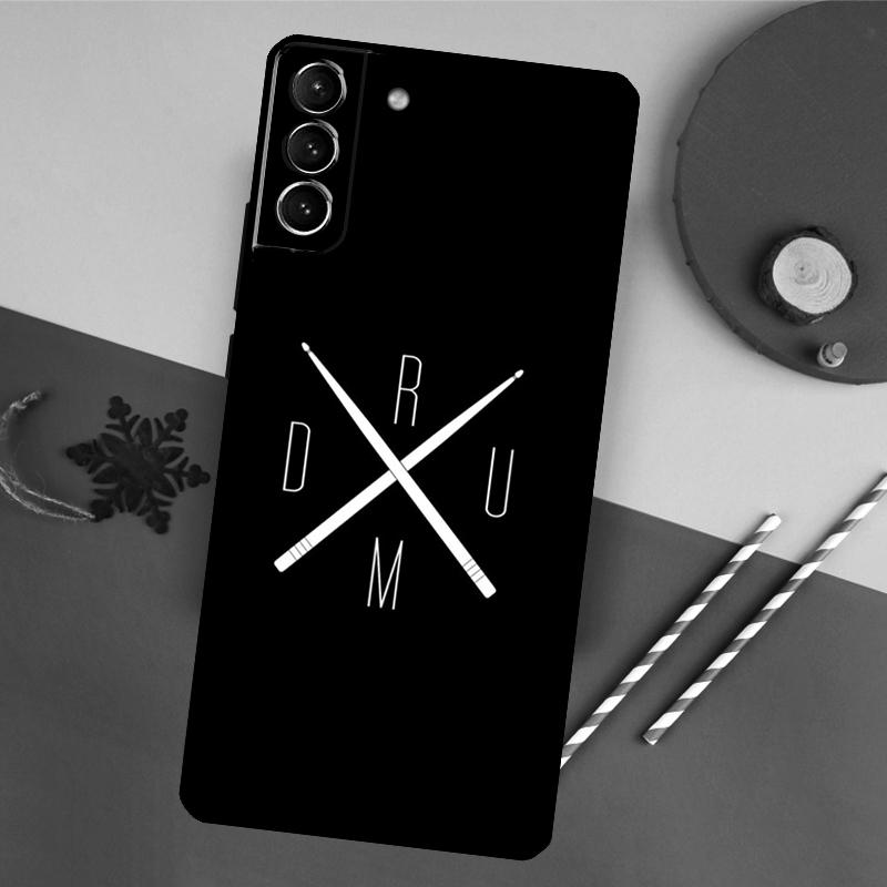 Musical Instrument Drum Phone Case For Samsung Galaxy S25 S26 Ultra S20 S21 S22 S23 S24 Plus S10 S25 FE Back Cover