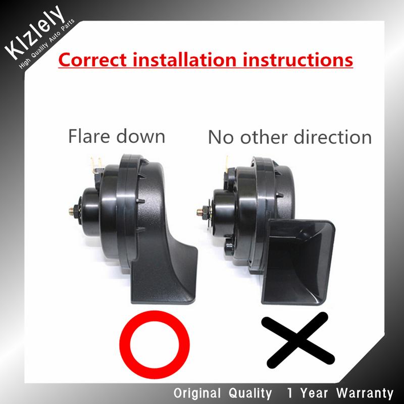 Snail Type Horn 12V 410/510Hz Loud AutoHorn 110-125Db Twin Tone Waterproof Car For Citroen Elysee Picasso Quatre Triomphe C4 C6