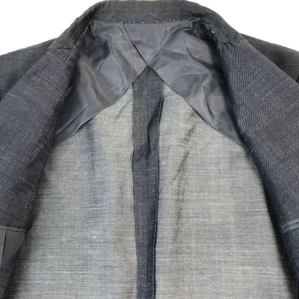 Japan Pierre Cardin Linen Blend Summer Tailored Jacket Men 90A4 Gray(USED)
