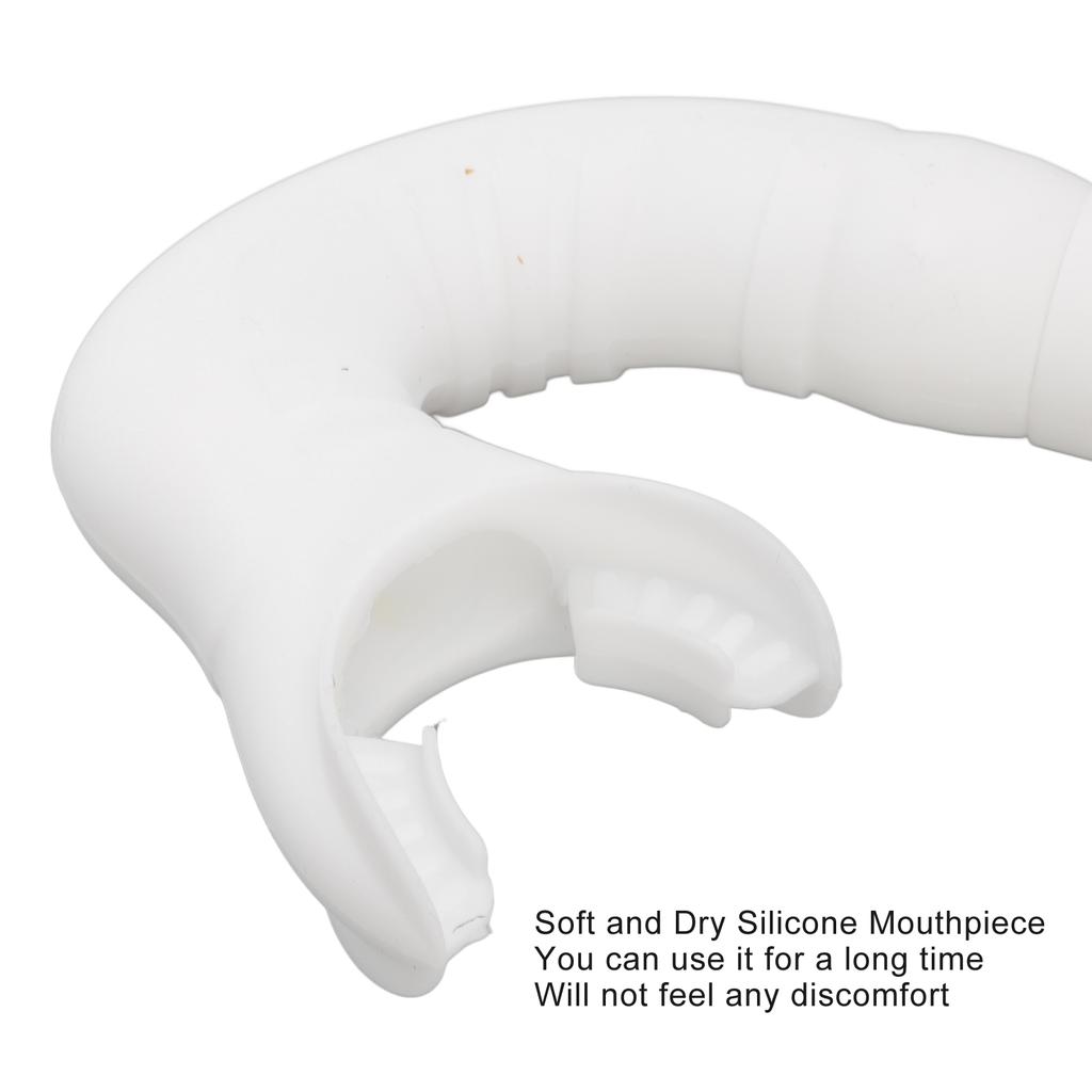 Diving Breathing Tube Foldable Soft Mouthpiece Silicone Freediving Snorkel for Spearfishing Swimming Snorkeling