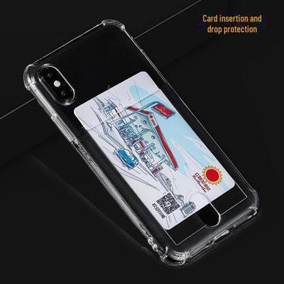 Apple 15 Pro Max Anti-Fall TPU Kartenhalter Hülle, 16 Pro kompatibel, Hohe Transparenz