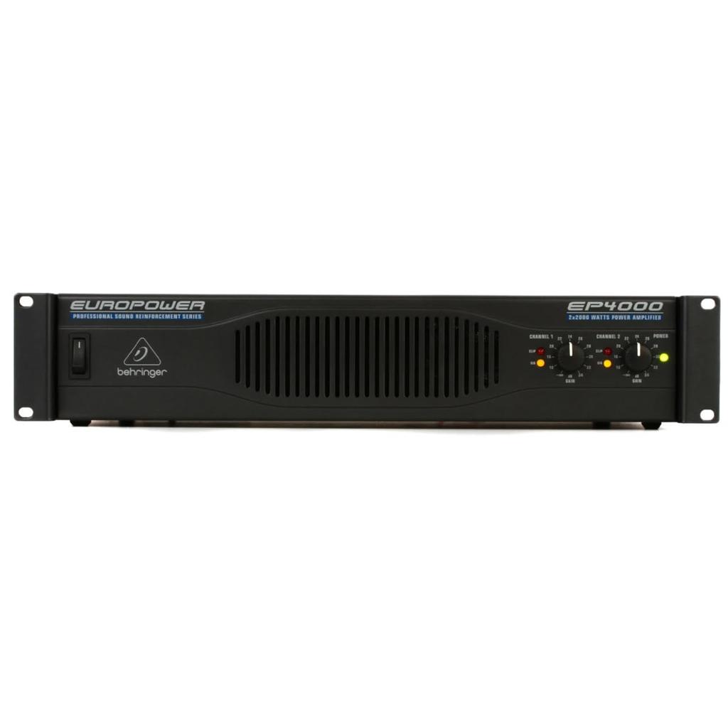 Behringer Leistungsverstärker Max 2000W x 2 Ausgestattet mit ATR Transient Limiter Ausgestattet mit Post Terminal EP4000 Schwarz (2 Ohm) (Beschleunigte Reaktion)