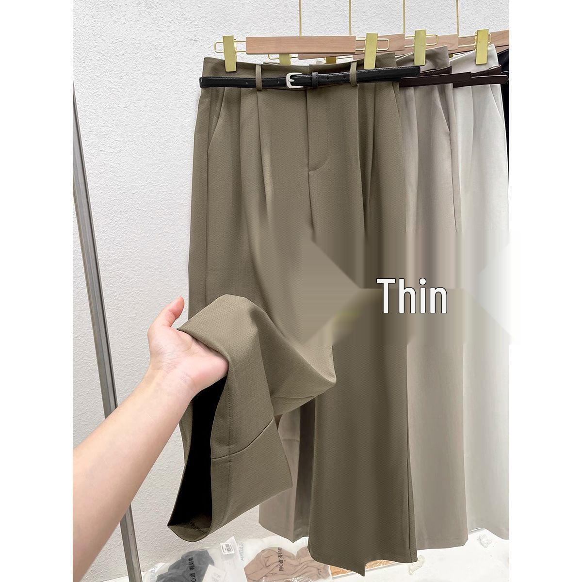 

Women s High-Waist Wide-Leg Pants - Seasonal Loose Fit, Floor-Length for Casual or Professional Wear XL, 120-132 lbs