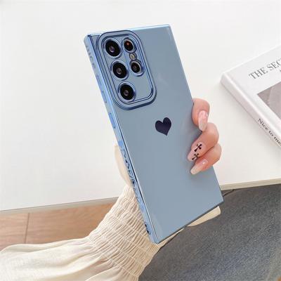 Love Heart Phone Case For Samsung Galaxy A14 A24 A23 A34 A54 A13 A12 A52S 5G M12 S24 S23 S22 S21 Ultra Plus S20 FE 4G 5G Silicone Protection Cover