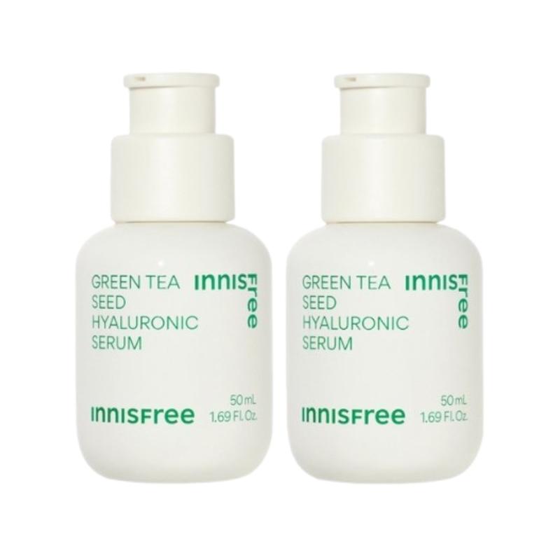 Innisfree Sérum Hyaluronique aux Graines de Thé Vert 50ml | Sérum Coréen pour le Visage Hydratant et Booster d'Hydratation