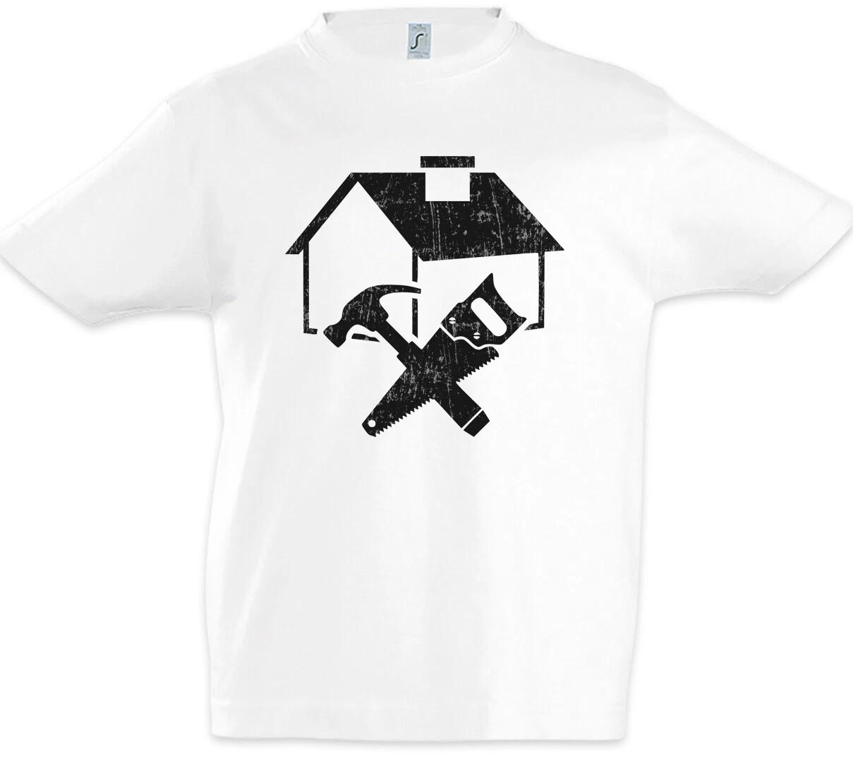House Builder Kids Boys kids boys T-Shirt Brickie Mason Builder Mason Craftsman 140