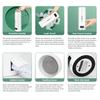 AEE4-Travel Electric Kettle Portable Small Mini Tea Coffee Kettle Water Heater White Stainless Steel With LCD US Plug