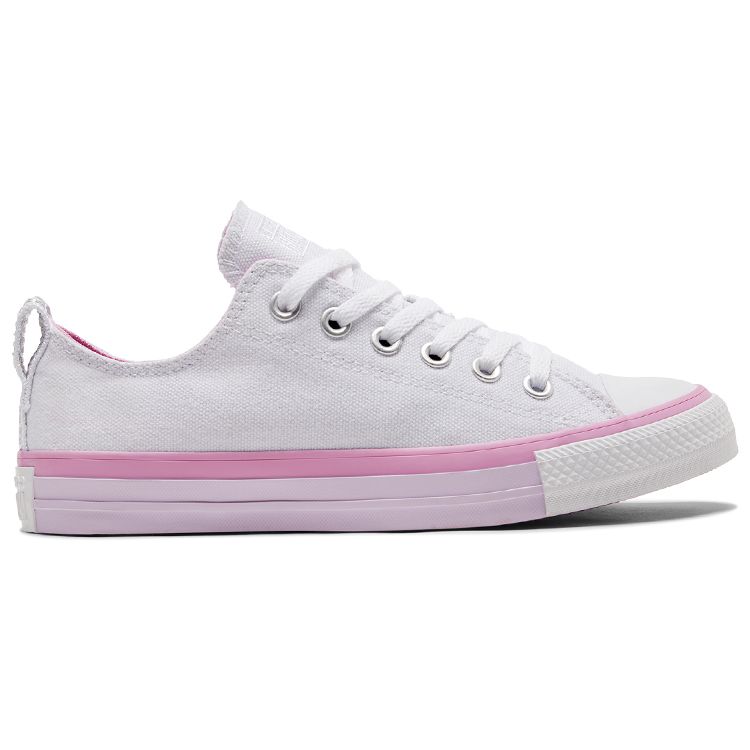 Converse Chuck Taylor All Star Casual Versatile Low Top Canvas Shoes Women Sneakers White Pink Purple A00544C
