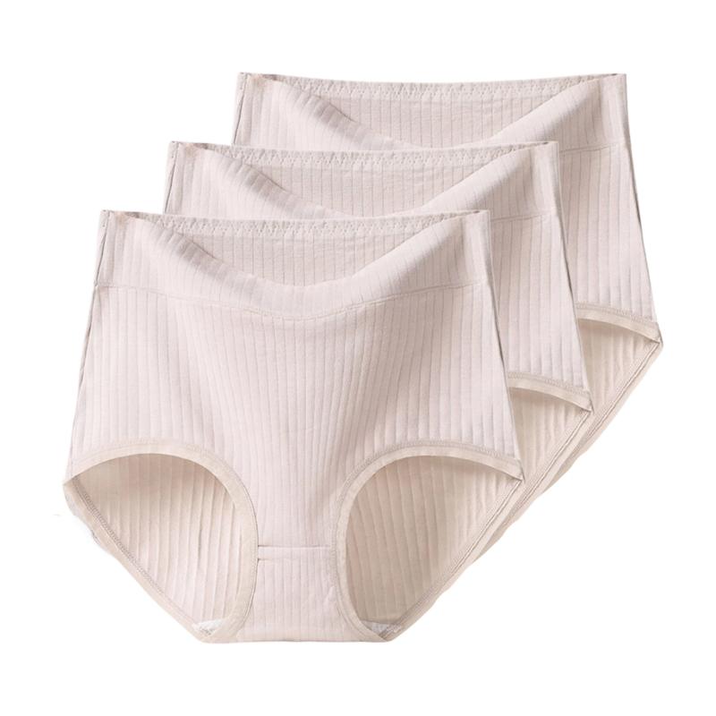 3pcs Women's Panties Cotton Underwear Plus Size Underpants High Waist Briefs XL XXL 3XL 4XL 5XL 6XL
