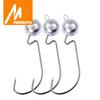 MEREDITH 10pcs/Lot Exposed Jig Head 3.5g 5g 7g 10g 14g Head Hook Jig Baits Fishing Hooks Jigging Fishing Accessories