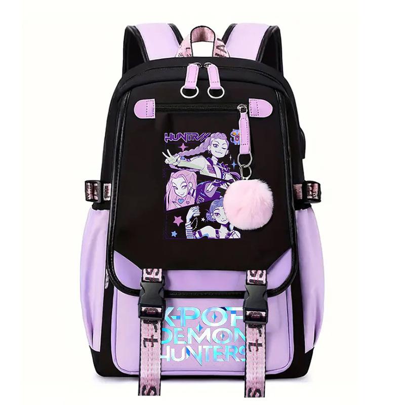 Witch Hunter Animation Cartoon Printed School Bag Large Capacity Junior High School Student Backpack