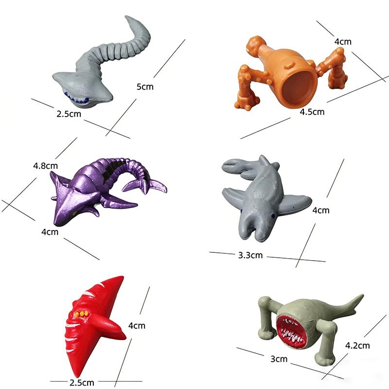 24 Stück Sea Eater Bloop Gran Maja Figur Heimdekoration Modell Mini 2,5-5CM Tiefsee-Monster Figuren Heimdeko Ornamente