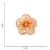 Little Plum Blossom Self-Adhesive Embroidery Patch: Cute Decoration for Clothes, Hats, or Home Textiles
