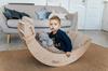 Wooden rocker Moon pink