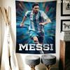 Lionel Messi Wall Hanging Printed Fabric Blanket Decorative Tapestries for Bedroom Living Room Home Decor