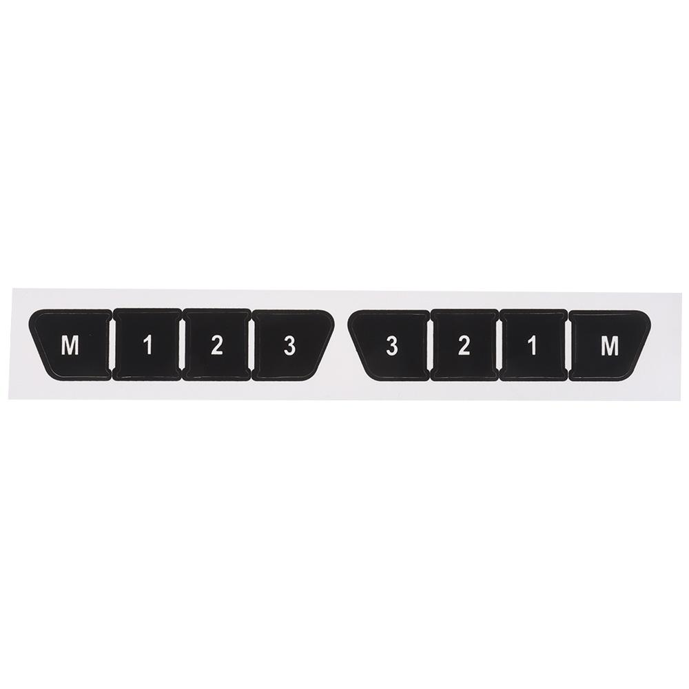 6Sheets Black A/C Central Control Button Stickers  for Mercedes Benz 2007-2014