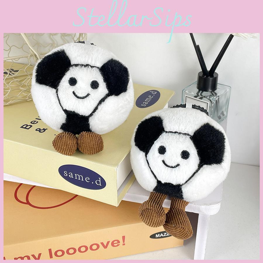 Football Soft Cute Plush Doll Keychain Perfect For Bag Decoration And Gifts 12cm Tall
