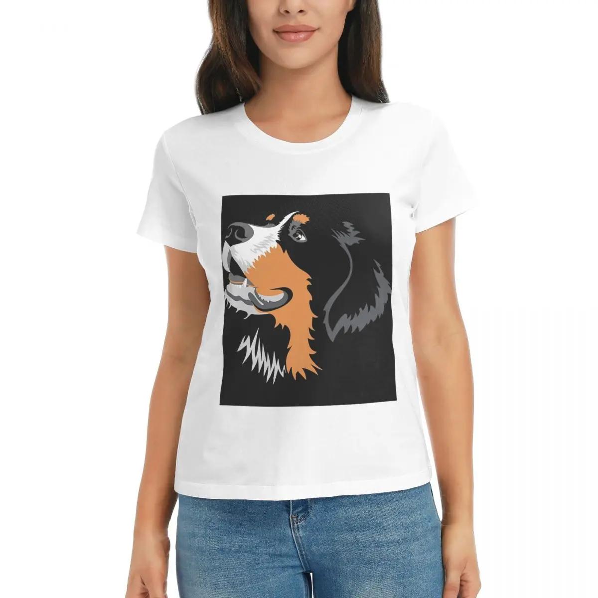 

Women TShirt Bernese Mountain Dog Summer Short Sleeve Tees Crew Neck Cotton T Shirts Clothes Tops Streetwear S