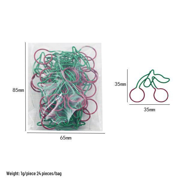 Cross-Border Colorful Carrot Paper Clips - Creative and Irregular Cartoon Metal Bookmarks for Planners