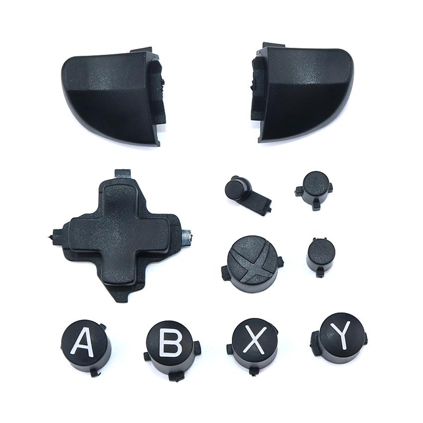

10 Colors/11 piece set Solid RT LT Trigger Buttons Mod Kit for Microsoft Xbox One S Slim Controller Analog Stick Dpad чорний