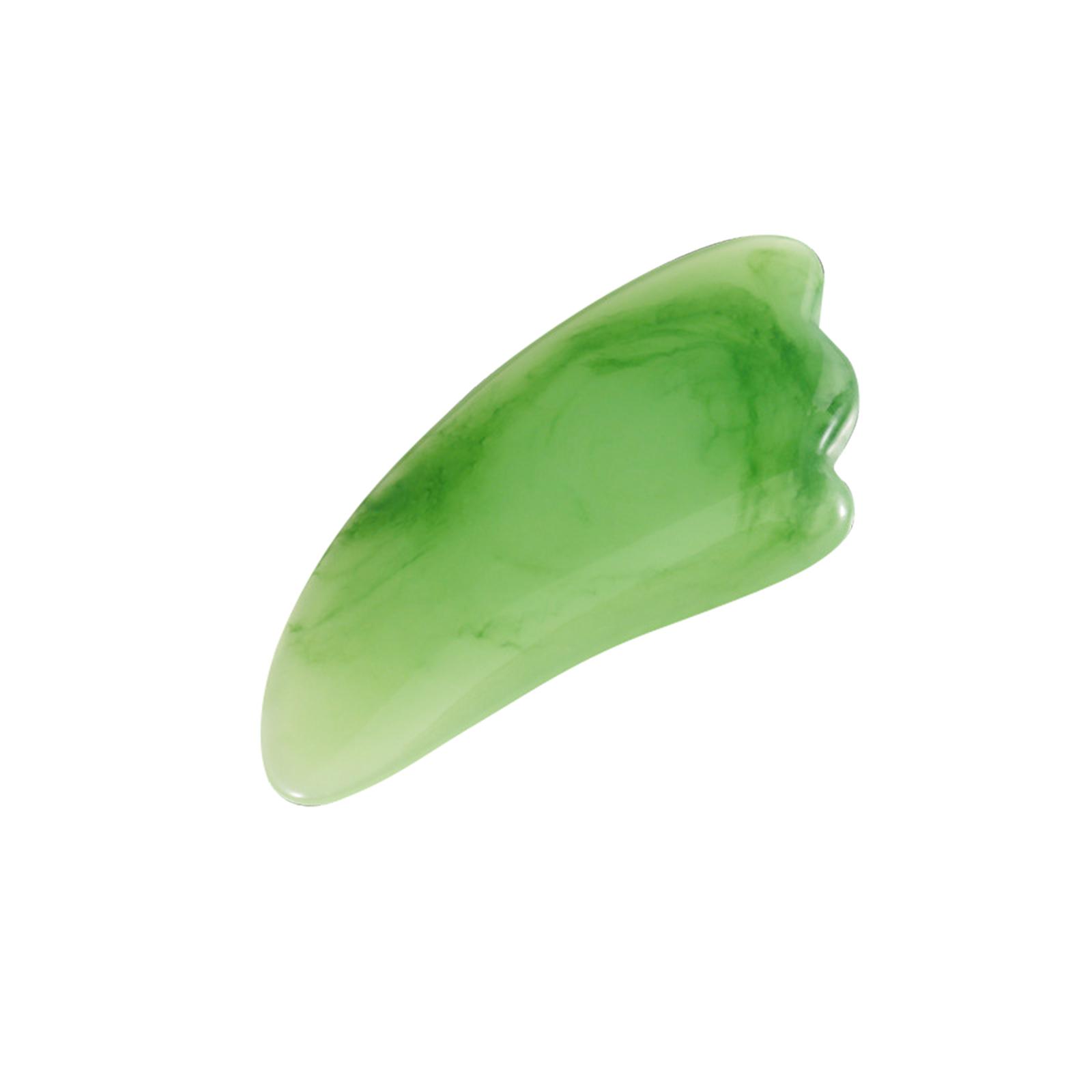 

Инструмент для лица Гуа Ша Доска Гуаша Скребковый массажный инструмент Гуа Ша для ухода за кожей лица Триггерная точка зелёный