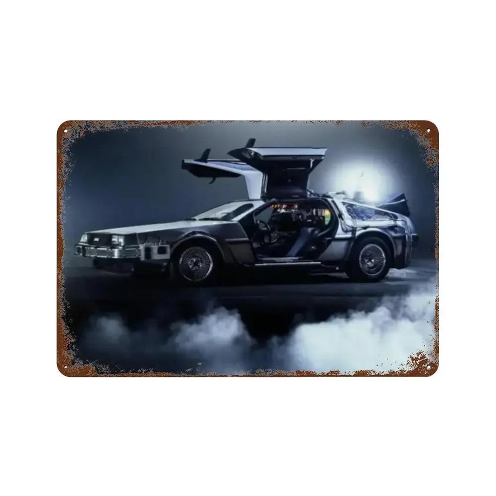 Zurück in die Zukunft Alte Filme Retro Metallschilder Posterwände Bars Clubs Männerhöhlen Garagen Cafés Kunst Wanddekorationen