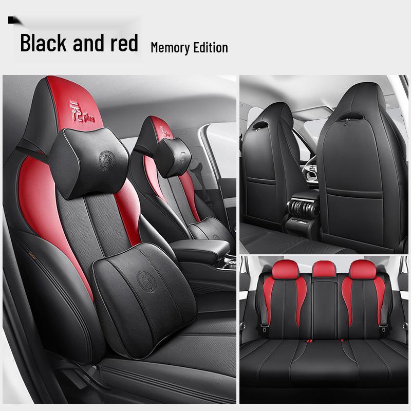 BYD Yuan Plus All-Season Leather Car Seat Covers, Full Wrap for Five Seats